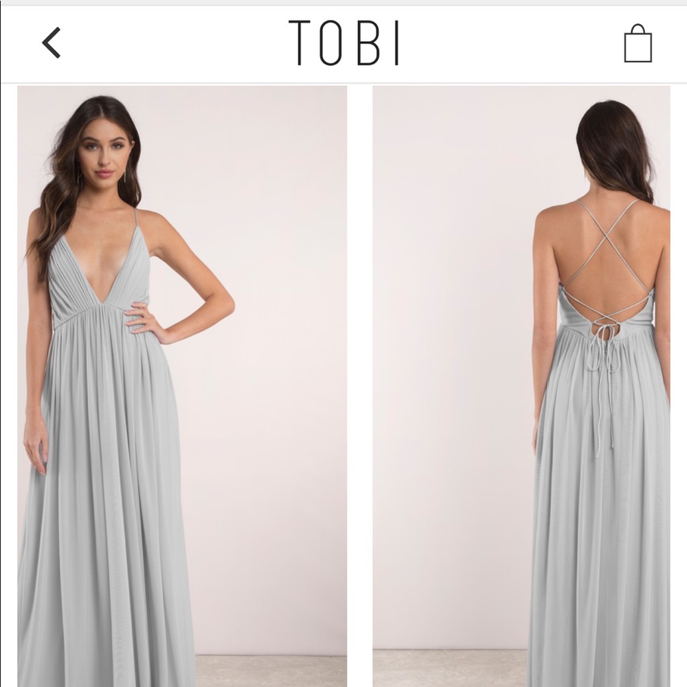 Grey formal dress