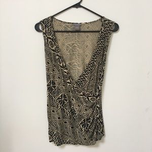 Ann Taylor Deep V Neck Tank Top