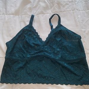 Torrid green bralette, size 4