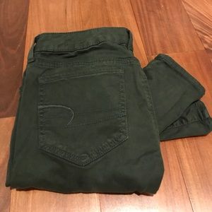 American Eagle Dark Green Jeggings