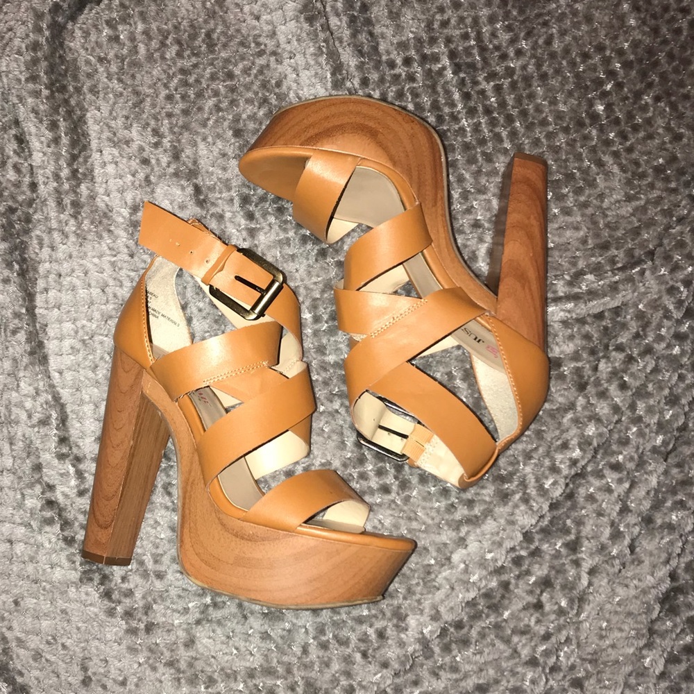 Chestnuts Wood Block Heels