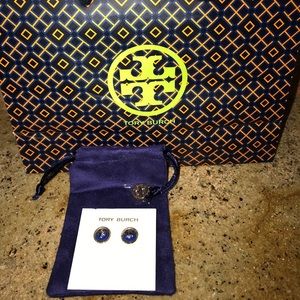 Tory Burch Blue and Gold earnings.