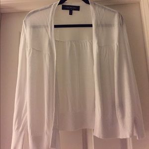 White 3/4 Sleeve Shrug