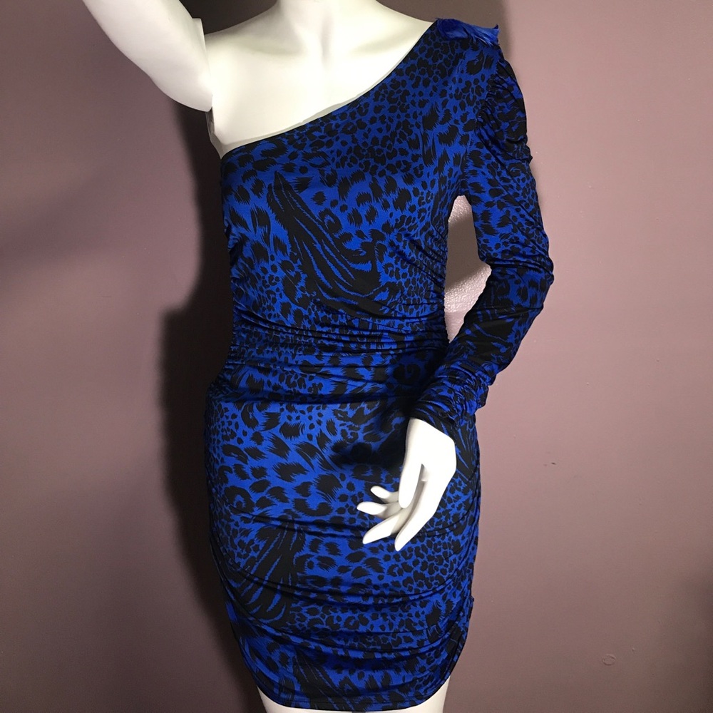 $10 CLOSET SALE BLUE CHEETAH DRESS