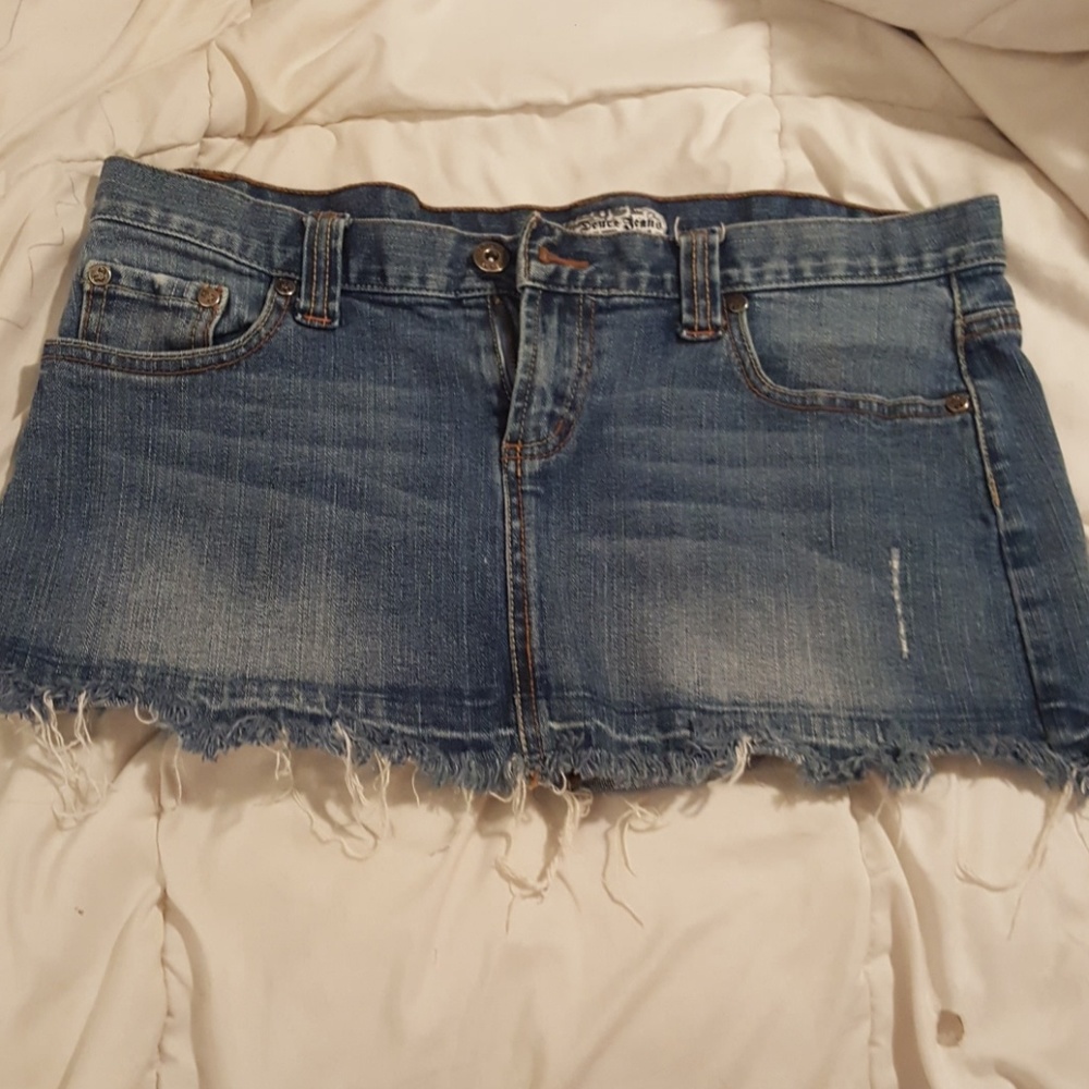 Deuce Jeans denim mini skirt