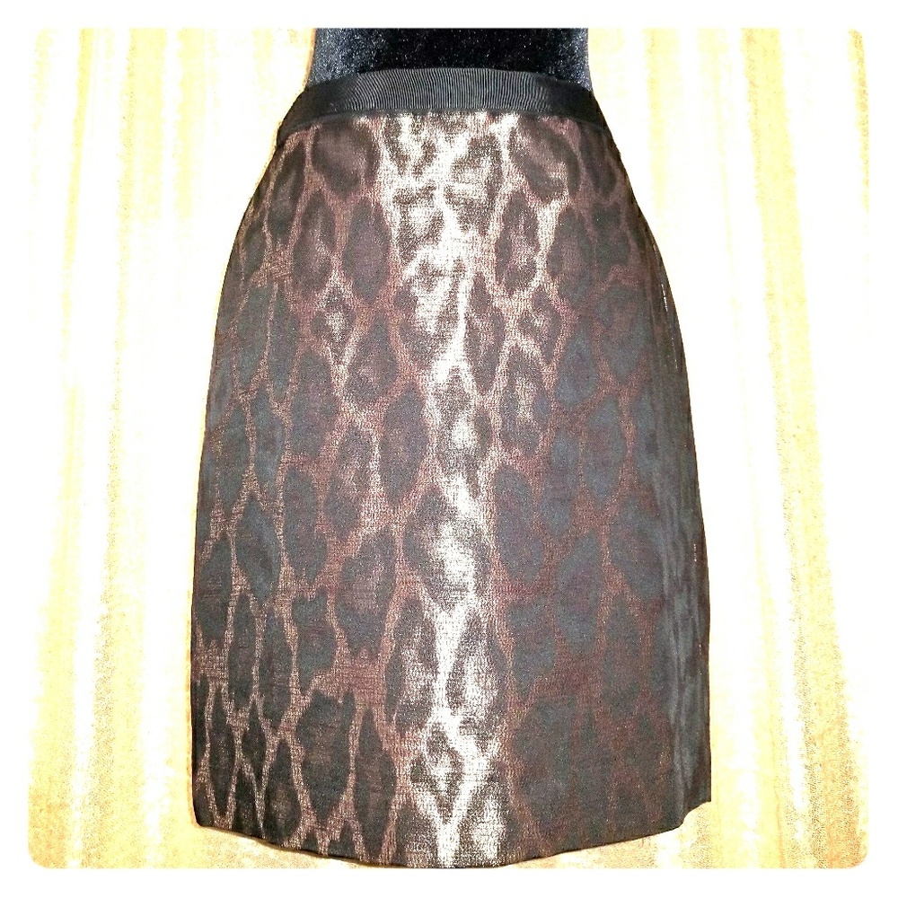 Ann Taylor Leopard Print Skirt