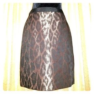 Ann Taylor Leopard Print Skirt