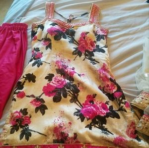 Indian floral pajami suit bollywood