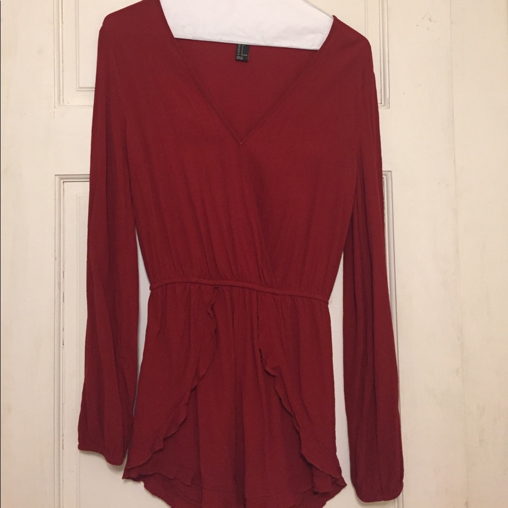 Maroon Romper