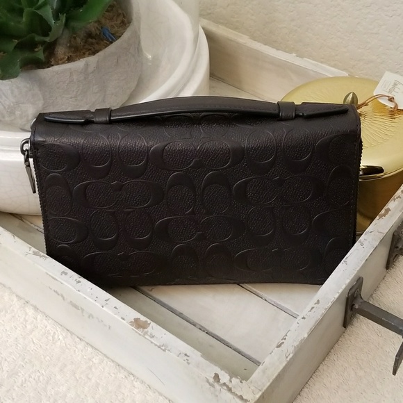 coach travel organizer wallet