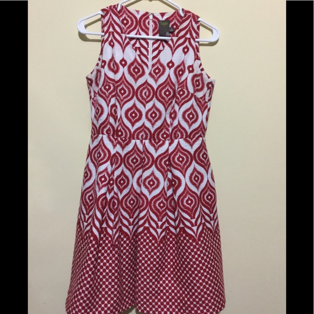 Red and white sundress