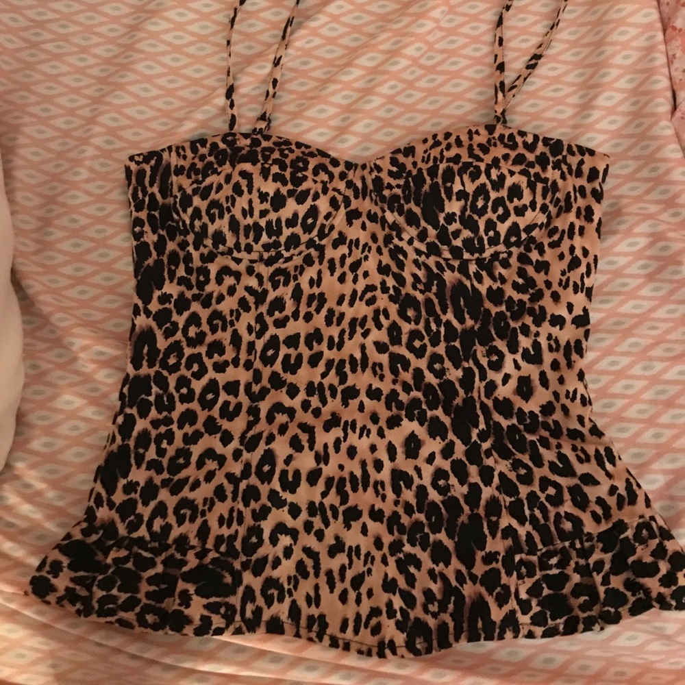 Forever 21 Bustier Top {Cheetah print}