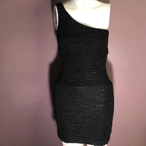 SPARKLING ONE SHOULD DRESS - Picture 1 of 3
