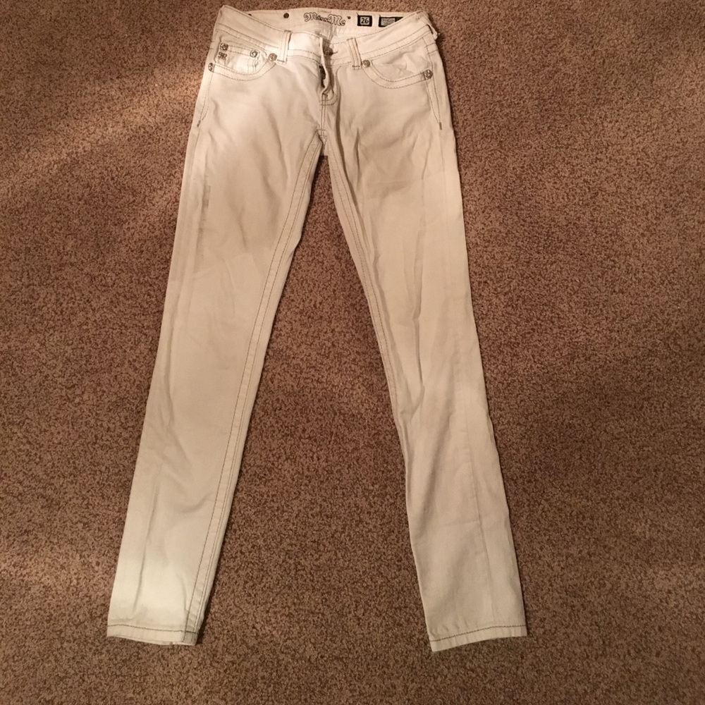 White miss me skinny jeans