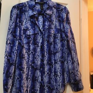 White House Black Market silk blouse