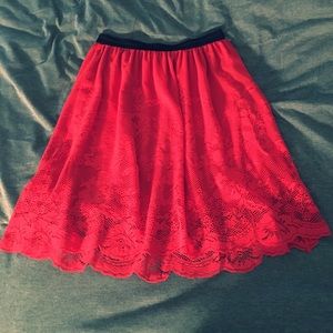 Francesca's Red Skirt