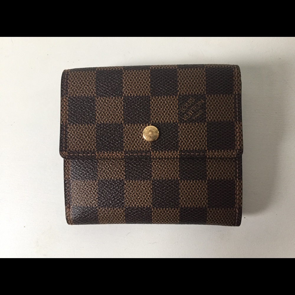 Louis Vuitton Elise damier Ebene wallet