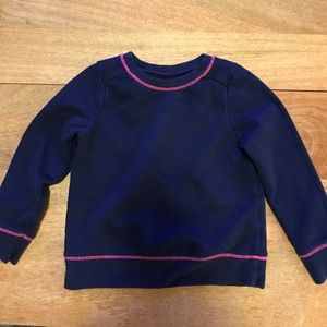 Cat & Jack 3T Girls Navy/Pink Sweatshirt