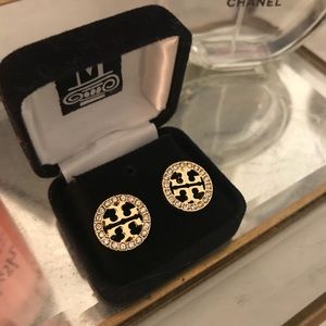 Tory Burch Gold Stud Ear Rings