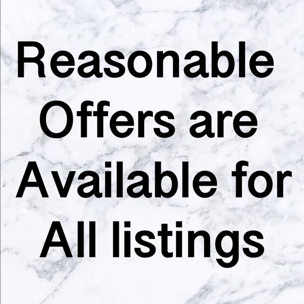 Reasonable Offers Are Welcomed! Happy Poshing!