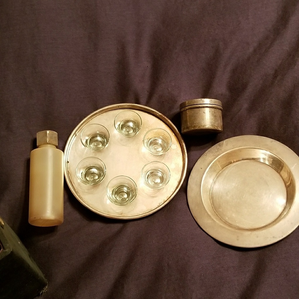 Antique travel communion box