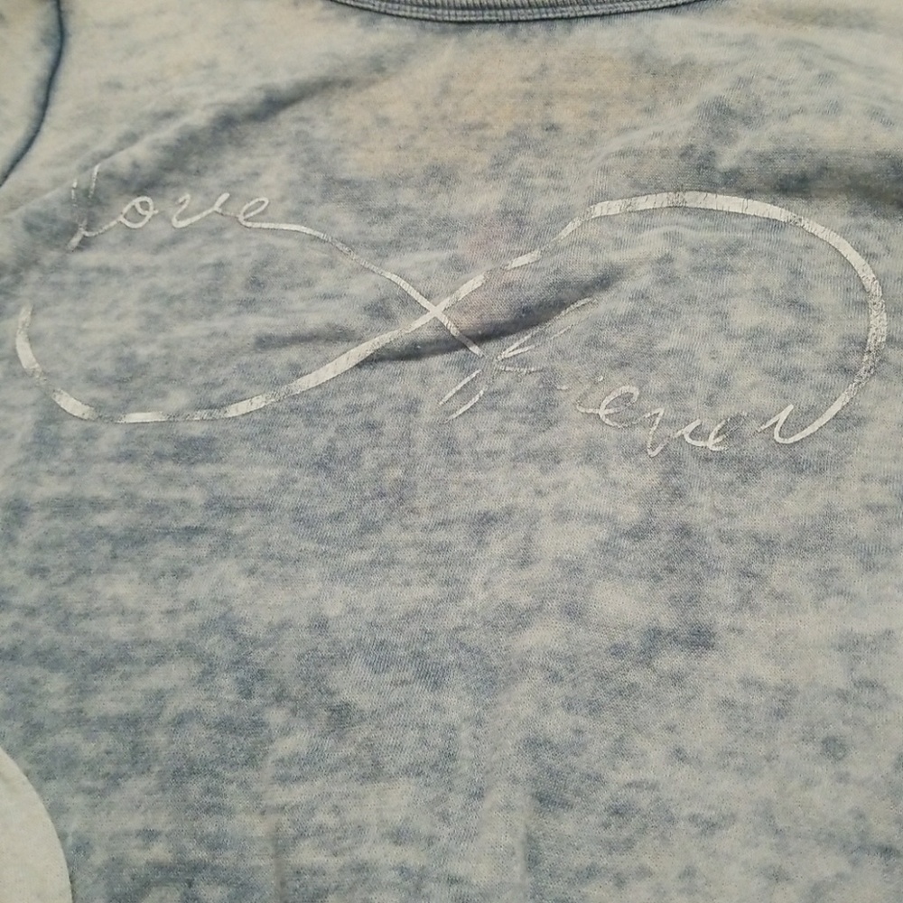 Blue crossback long sleeve