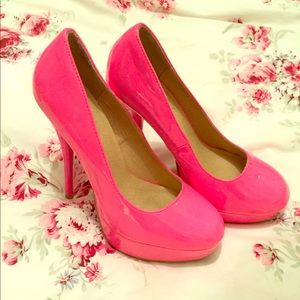 Hot pink 4” heels