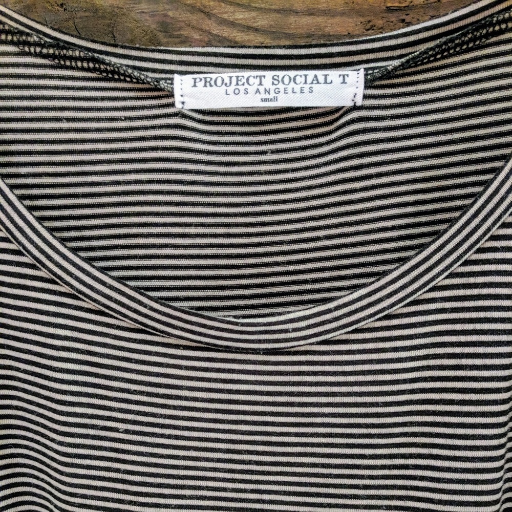 Project Social T Long Sleeve Cold Shoulder Tee - Picture 3 of 7