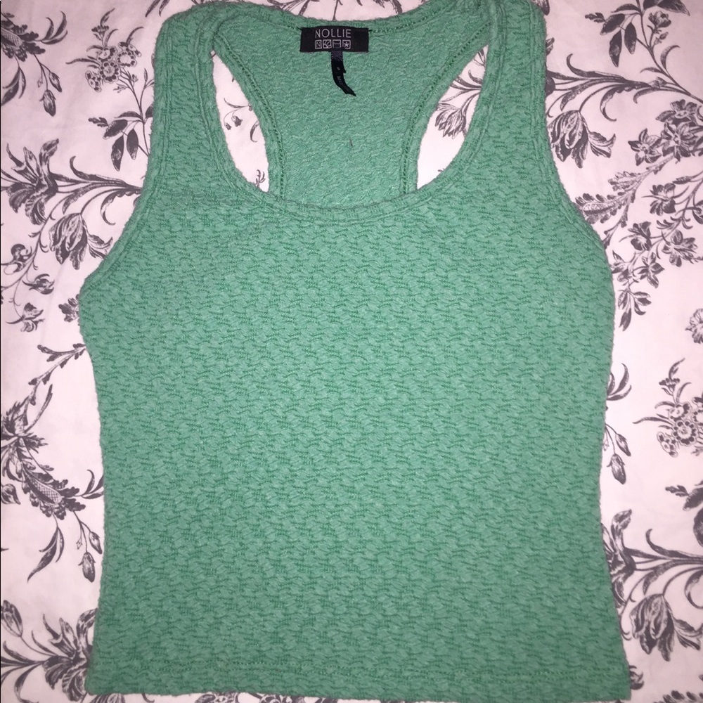 Green Crop Top