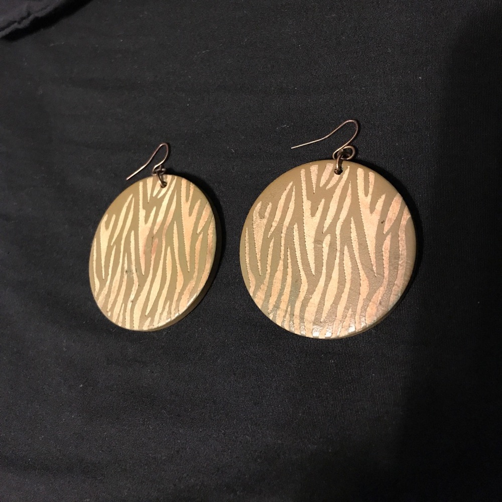 Olive & Gold Earrings
