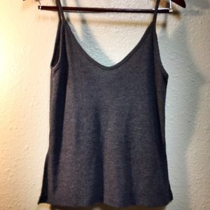 Brandy Melville dark grey knit top