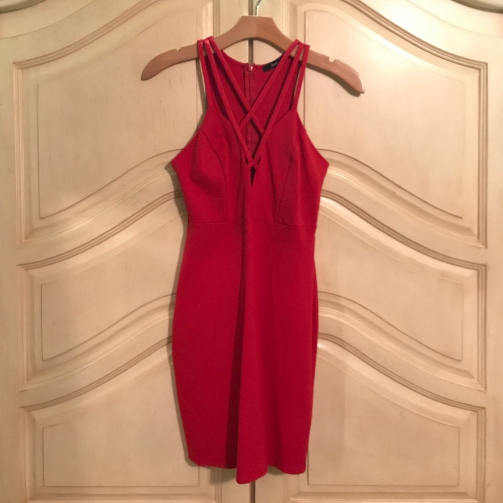 Red Strappy Dress