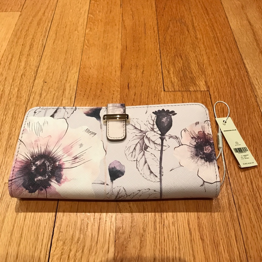 Floral Print Pink Wallet
