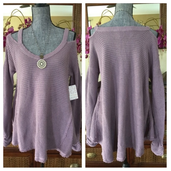 Free People Moonshine Cold Shoulder Tunic.  NWT. - Picture 4 of 4