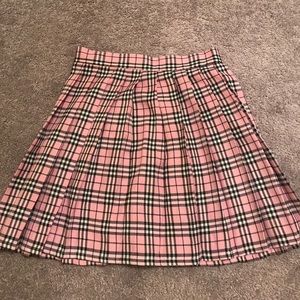 Plaid school girl skirt