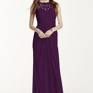 Davids bridal style number f15749 color plum