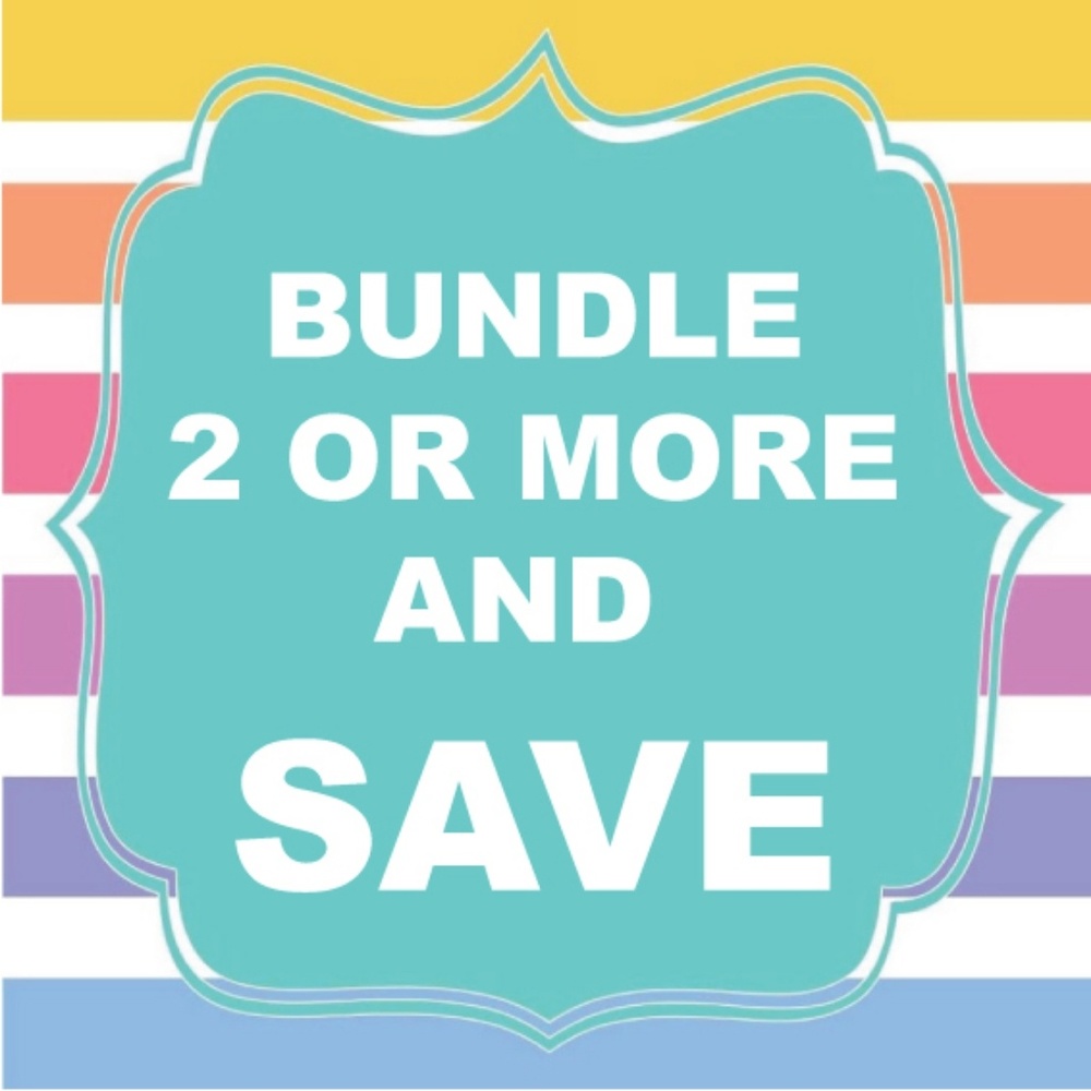 Bundle 2 or more Items and get a DISCOUNT!!!😉