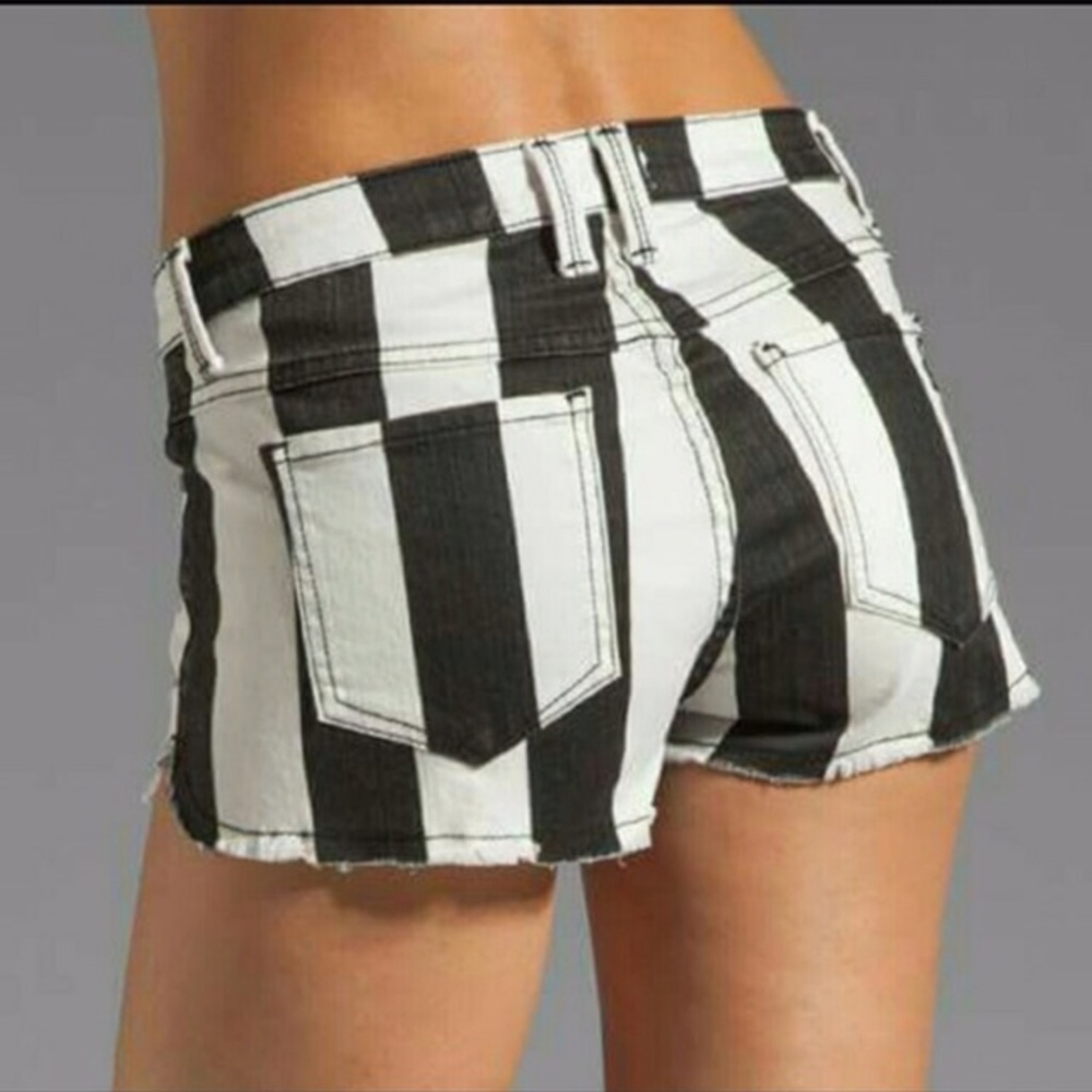 Frankie B Striped Shorts, Size 28