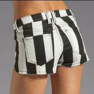Frankie B Striped Shorts, Size 28
