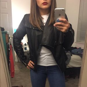 Vegan Leather Moto Jacket