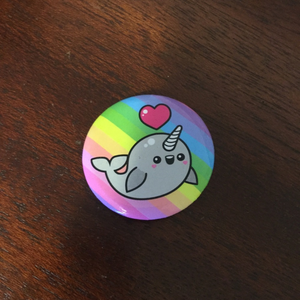 CUTE NARWHAL PIN