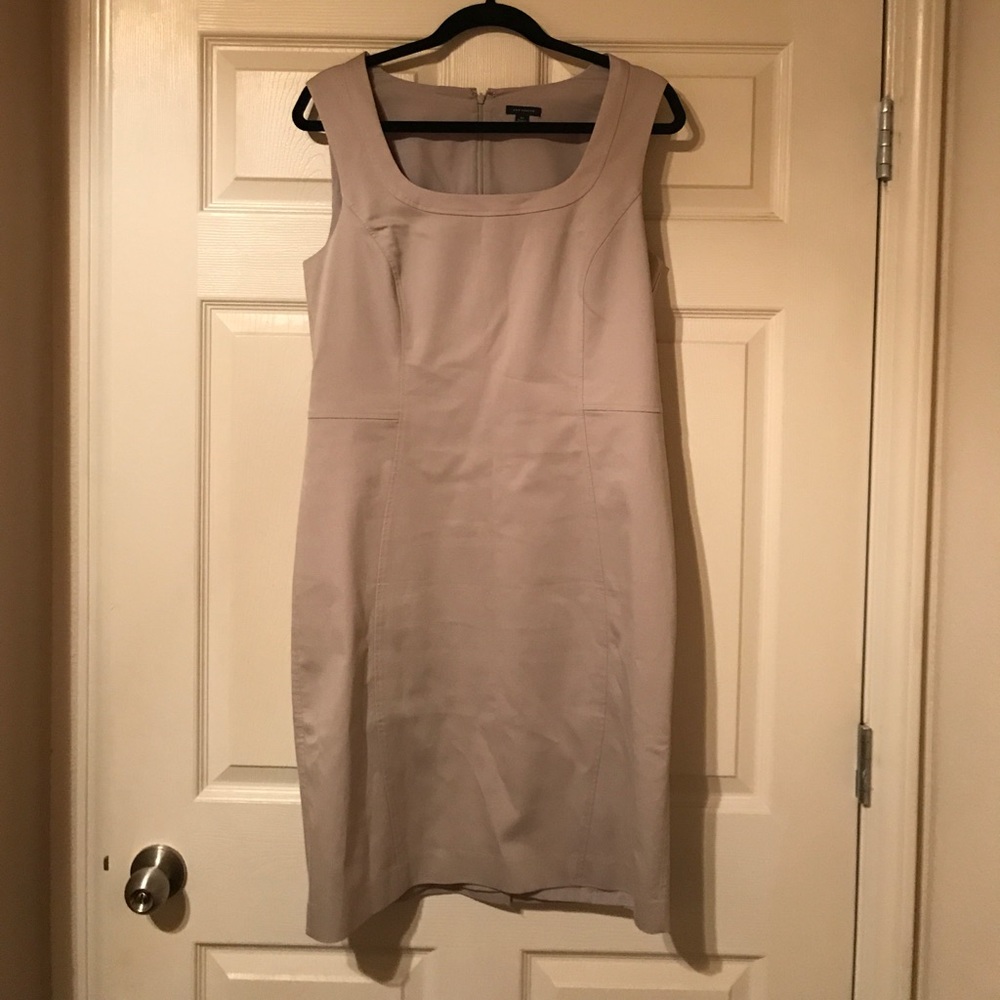 Neutral Fitted Dress