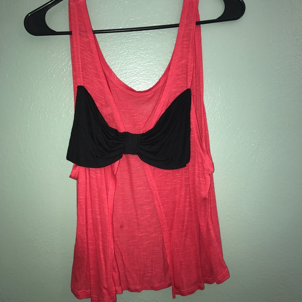 Charlotte Russe Top with Bow and open back