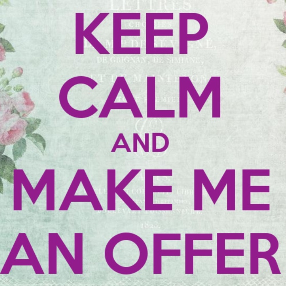 Offers are always accepted