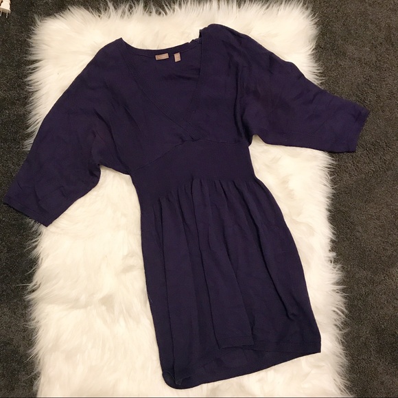 halogen purple sweater tunic mini dress - Picture 2 of 7