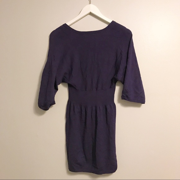 halogen purple sweater tunic mini dress - Picture 7 of 7