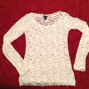 Beautiful, sexy VS long sleeve lace shirt!