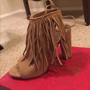 Fringe booties