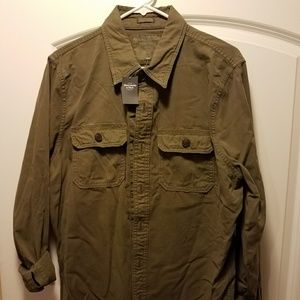 Abercrombie and Fitch Olive Drab L/S Shirt