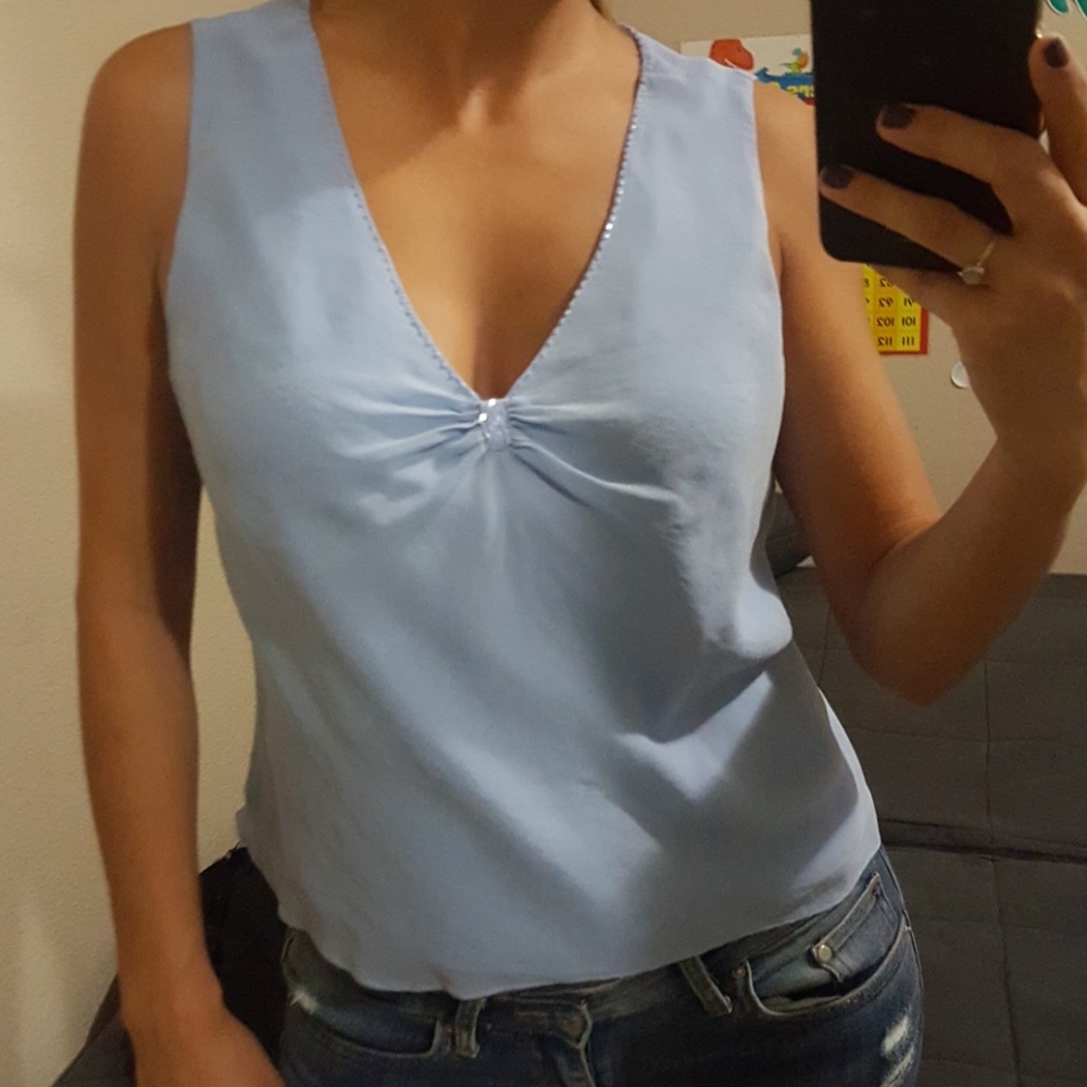 100% silk blouse